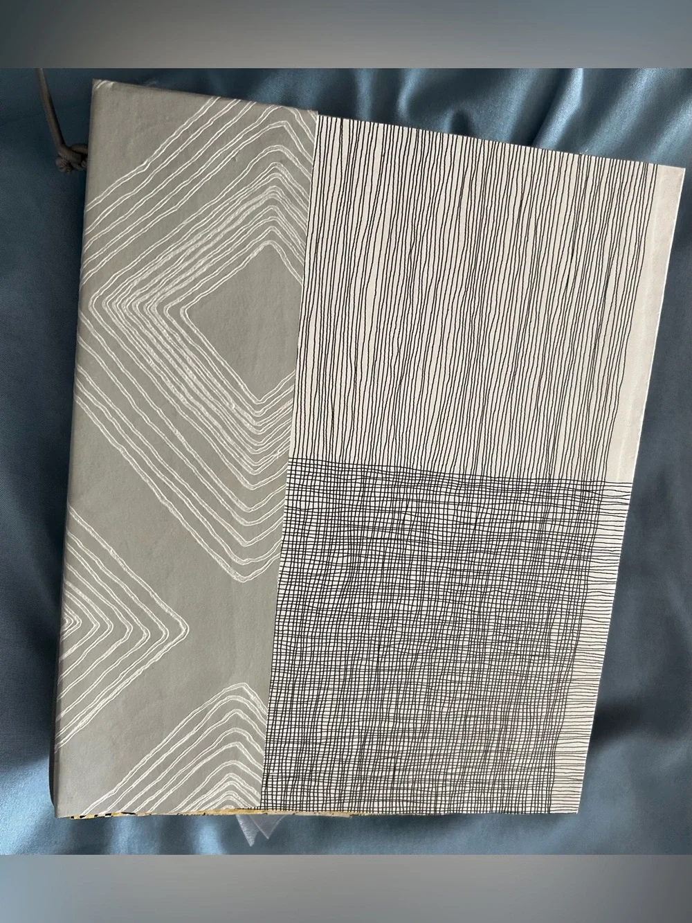 Handcrafted Fun Journal with Green Waffle Texture and Burgundy Accents Cover